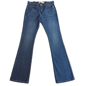 Levi's 515 Bootcut Jeans Women Sz 8L Y2K Medium Wash Stretch Classic Flare Denim